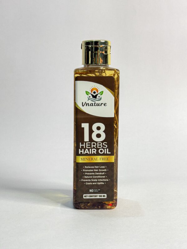 MINERAL 18 HERBS HAIR OIL WITH ROOTS - Image 2